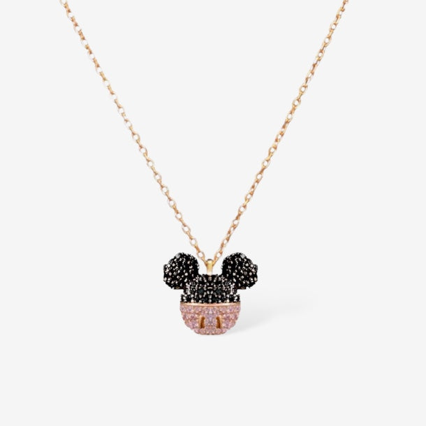 Helsinki Mickey Mouse 14K Gold Plated Sterling Silver Necklace