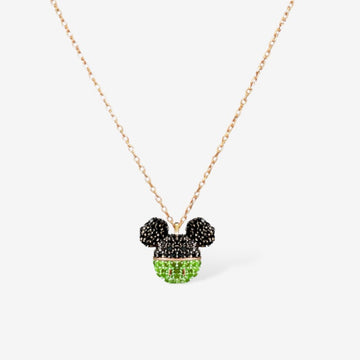 Zurich Mickey Mouse 14K Gold Plated Sterling Silver Necklace