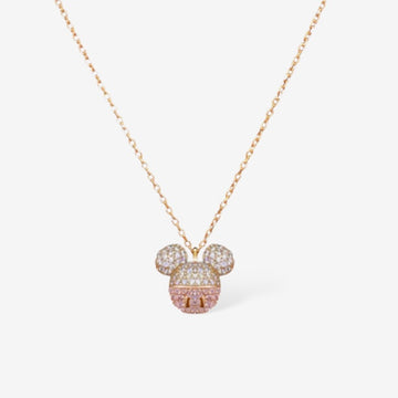 Paris Mickey Mouse 14K Gold Plated Sterling Silver Necklace