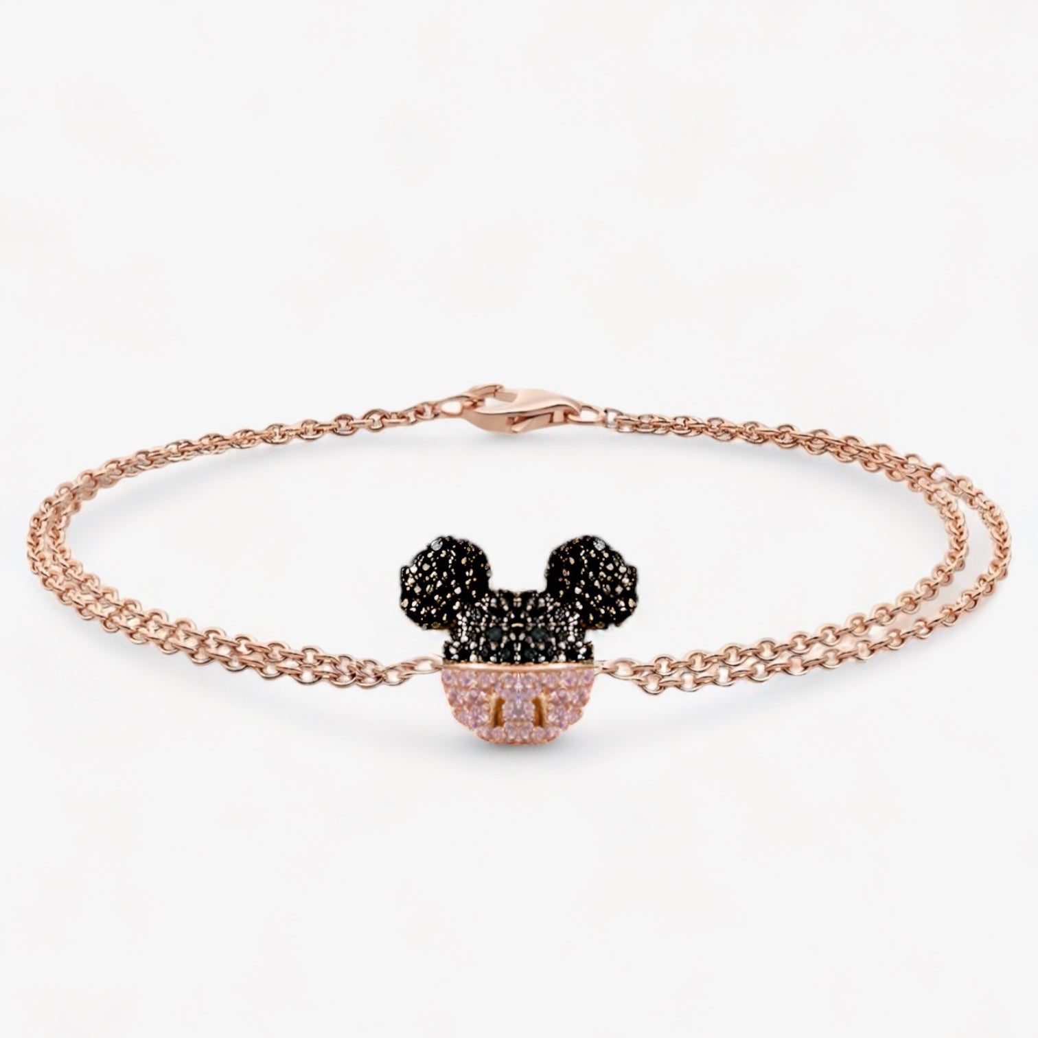 Helsinki Mickey Mouse 14K Gold Plated Sterling Silver Bracelet